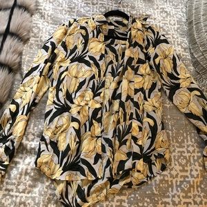 Equipment Adalyn Floral Print Silk Shirt 376455